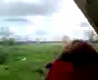 Казахская красотка занимается сексом возле машины